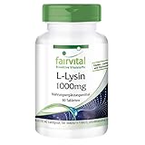 Lysin hochdosiert - 1000mg - HOCHDOSIERT - 90 Tabletten - Lysin-Hy