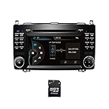 Amaseaudio Wince Autoradio, 2 Din, Kompatibel mit Benz W169 W245 W906, 7' Touchscreen, InDash DVD Player, DSP+, Unterstützung Auto/GPS Navigation/ HD