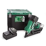 Hitachi Akku-Nagler NR1890DBCL (5.0), 18Volt, grün/schwarz, 2x Li-Ionen Akk