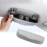 SKTU Auto Sonnenbrillenhalter für GLA X156/ GLC X253/ A Klasse/B Klasse/C Klasse Brillenetui Glasses Case Holder Auto Innenraum (Grau)
