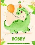 Bobby T-rex sketchbook : dinosaur personalized sketchbook gift boys for drawing: Personalized Sketchbook for Kids, Personalized Sketchbook with Name ... 120 Pages White Paper.(sketchbook