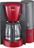 Bosch TKA6A044 ComfortLine Filterkaffeemaschine, Aroma+, Aromaschutz-Glaskanne, Auto-Off wählbar, abnehmbarer Wassertank, 1200 W,