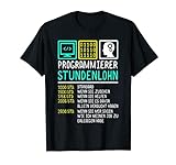 Programmierer Stundensatz Spruch Shirt Stundenlohn T-S