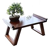 Couchtisch, Massivholz Niedriger Tisch Balkon mit Erker Tatami, Studentenbett Kleiner Schreibtisch Japanischer Rechteckiger Stilvoller Laptop Schreibtisch Studentenbett Kleiner Schreibtisch (50x30x29