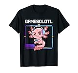 Gaming Manga Kawaii Axolotl Gamesolotl T-S