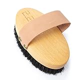 RUHI Klosterbürste/ Ionic Body Dry Brush/ Energiebürste/ Kupferbürste zur Trockenbürsten Massage 100% Naturborsten/ gefertigt in Deutschland/ FSC-zertifiziertes Buchenholz/ gegen C