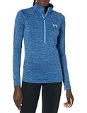 Under Armour Women's Tech Twist ½ Zip Long Sleeve Pullover , Indigo (404)/Metallic Silver , Larg