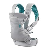Infantino Flip Light & Airy 4-in-1 Babytrage – Ergonomische Babytrage mit 4 Tragepositionen – Für Säuglinge und Kleinkinder von 3,6-14,5 kg
