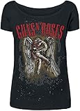 Guns N Roses Sketched Cherub Frauen T-Shirt schwarz XXL 100% Baumwolle Band-Merch, B