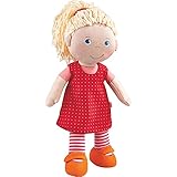 HABA 302108 - Puppe Annelie, Stoffpuppe mit Kleidung und Haaren, 30 cm, Spielzeug ab 18 M