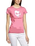 Coole-Fun-T-Shirts Damen Why So Serious Joker T-Shirt, Pink, XL