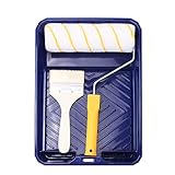 KDOAE Farbroller Wandmalerei Werkzeugfarbenrollenbürste Set mit Tablett für Wandfarbe Wandmalerei und Haushaltsgebrauch (Color : Multi-Colored, Size : One Size)