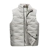 RMBLYfeiye Herren Winter Weste Outdoor Steppweste Daunenweste Vest Sportweste Ärmellos Jacke Slim Fit Freizeitjacke für Männer Übergangsjack