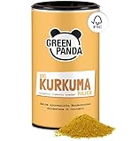GREEN PANDA® Kurkuma Pulver BIO in höchster Premium Qualität | laborgeprüft und zertifiziert | extra fein gemahlener Kurkuma bio | perfekt für Goldene Milch | 170g