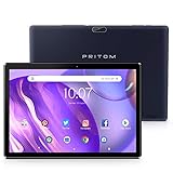 Pritom Tablet 10,1 Zoll Android WiFi Tablet, 2 GB RAM, 32 GB ROM, Quad-Core Prozessor, HD IPS Bildschirm, 5000 mAh Akku, 2.0 Front- und 8.0 MP Dual Kamera, Bluetooth, Tablet PC (schwarz)