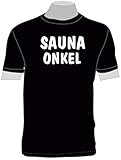 Sauna Onkel; T-Shirt schwarz, Gr. XXXL