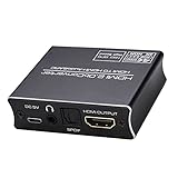 balikha Digital-zu-Analog-Audiokonverter, optisch auf 3,5-mm-Klinkenadapter Audioausgang HDMI Audio Extractor, für Kino, HDMI-Eingang Audioausgang