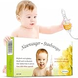 Nasensauger Baby. Das Original. Mit 2 Saugköpfen und Gratis Reinigungsbürste - klinisch getesteter Nasensauger Staubsauger - der sichere und sanfte Baby Nasensauger für jeden Staubsaug