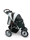 Haustierbuggy IPS-070 schwarz/silber Hundetrage Trolley Innopet Comfort EFA Buggy Faltbarer Haustierbuggy Kinderwagen für H