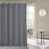 i@HOME Duschvorhang 180*200 cm Anti-Schimmel Wasserabweisend Waschbar Anti-Bakteriell grau Duschvorhäng aus Polyester Badvorhang mit 12 Duschvorhängering