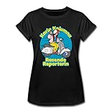 Spreadshirt Benjamin Blümchen Karla Kolumna Rasende Reporterin Frauen Oversize T-Shirt, S, Schw