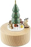 JYHF Ornamente Weihnachtsbaum Holz Spieluhr Antrieb Buche Kinder Basteln Kreative Geschenke Geburtstagsgeschenk Reine Musik