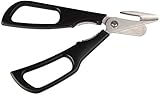FMprofessional Schere für Krusten- und Schalentiere, hochwertige Schalentierschere für Krabben und Hummer, rückwärtsschneidende Schere (Farbe: Schwarz/Silber), Menge: 1 Stück