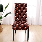 UKKO Stuhlhussen Spandex-Druckstuhlabdeckung Moderne Abnehmbare Anti-Dirty-Küchensitzkoffer Stretchstuhl-Slipcover Für Bankett-Esszimmer-Color 23,1