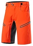 Radlerhose Mountainbike Shorts Herren Mountains Bike Shorts Loose Fit Radhose mit Reißverschlusstaschen Leichte MTB Fahrradshorts für das Outdoor-Radfahren Laufradtraining