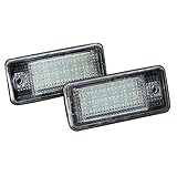 Plattenlicht Apktnka hinten LED Kennzeichen Licht für Audi A3 S3 8P A4 S4 B6 B7 A6 C6 S6 RS4 RS6 Plus Avant Quattro Auto Lampenlicht 2 Stück LED