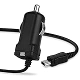 subtel® Qualitäts KFZ Ladekabel 1.1m, 1A / 1000mA kompatibel mit TAHUNA Teasi One4, One3, One 2, One Classic, Core, Pro Pulse, 5V Mini USB 12V 24V Ladegerät Auto Netzteil Charg