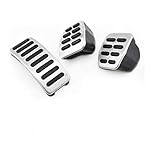 Bremspedal Edelstahl-Auto-Pedalabdeckung For Audi A3 For VW Polo 6N 9N 6R Jetta MK4 For Skoda Fabia For den Sitz Ibiza 6k / 6l / 6J / Sitz Leon Wird für die Kombination von Auto-Bremsp