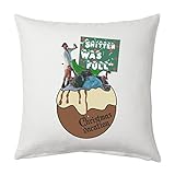 Blue Ray T-Shirts Schöne Christmas Vacation – Shi * * ER War Voll Chevy Chase Film Zitat – weiß Canvas Kissenhülle 45 x 45 cm, quadratisch, verdeckter Reiß