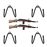 LIUSHUNBAO, Short Gun Wall Rack Rifle Wandhalterung - No Gun No Rifle -Stil 4 Schrauben 4 Hak