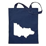 Kiwistar Victoria - Australien - State Tragetasche Baumwolltasche Stoffbeutel Umhängetasche Langer Henk