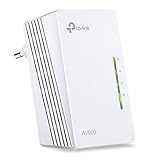 TP-Link WLAN Powerline Adapter TL-WPA4220(WLAN 300Mbit/s, AV600 Powerline,Wifi Clone, 2 LAN-Ports, Plug&Play, kompatibel mit allen Powerline Adaptern, ideal für Streaming)weiß