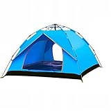 ZHANGM 3 5 Personen Großes Zelt Quick Setup Familienzelt Outdoor Wasserdicht Uv. Schutz Camping Wandern Faltbare Klappzelt Familienzelte (Size : Blue)