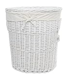 dvier Wäschekorb Laundry Weide weiß 55x42 H.62 08WO