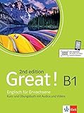 Great! B1, 2nd edition: Englisch für Erwachsene. Kurs- und Übungsbuch + Audios + Videos online (Great! 2nd edition: Englisch für Erwachsene)