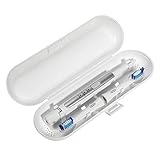 Reise Etui Für Oral B Pulsonic Slim 1000/1100 Schallzahnbürste 1 Handstück Und 2 Aufsteckbürsten - Weiß