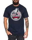 Make America Schwifty Again Herren T-Shirt Morty dan Sanchez Mr Rick Meeseeks Harmon, Farbe:Dunkelblau, Größe:XL