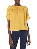 Sugarlips Women's Evah Polka Dot Top, Mustard-White, Extra S