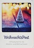 WeihnachtsPost - Postkartenbuch: 18 Postkarten für die Advents- und W