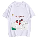 Huang Xuan Squid Game Scary Drama T-Shirt The Front Man Shirt with Bracelet Set Squid Game, weiß1, 3X-Groß