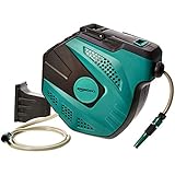 Amazon Basics - Schlauchtrommel zur Wandmontage, mit Schlauch, automatische Aufrollung, 25