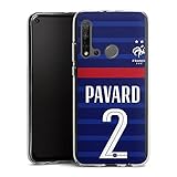 DeinDesign Silikon Hülle kompatibel mit Huawei P20 Lite 2019 Case transparent Handyhülle Trikot Nationalmannschaft Europ