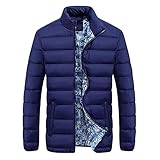 Zhiyao Herren Daunenjacke Leichte Steppjacke Featherless Hoody Ultra-leichte Isolierte Winterjacke Warme Outdoorjacke Wasserabweisend W
