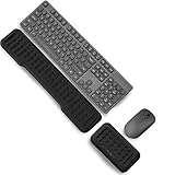 Vaydeer Handballenauflage für Tastatur und Maus Handgelenkauflage Ergonomisch Wrist Rest Memory Foam Handauflage Set für Büro und Spiele - Schw