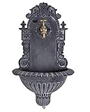 Antiker Wandbrunnen, Zierbrunnen, Gartenbrunnen, Brunnen, Eisenbrunnen für den den Garten LTA311 Palazzo Ex
