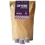 CUP VERDE – 100 nachhaltige Kaffeekapseln Nespresso* kompatibel. Biologisch abbaubar – fair gehandelt - schonend geröstet, kräftiger Geschmack - wenig Verpackung. Crema Intenso (lila, 100 Stück)